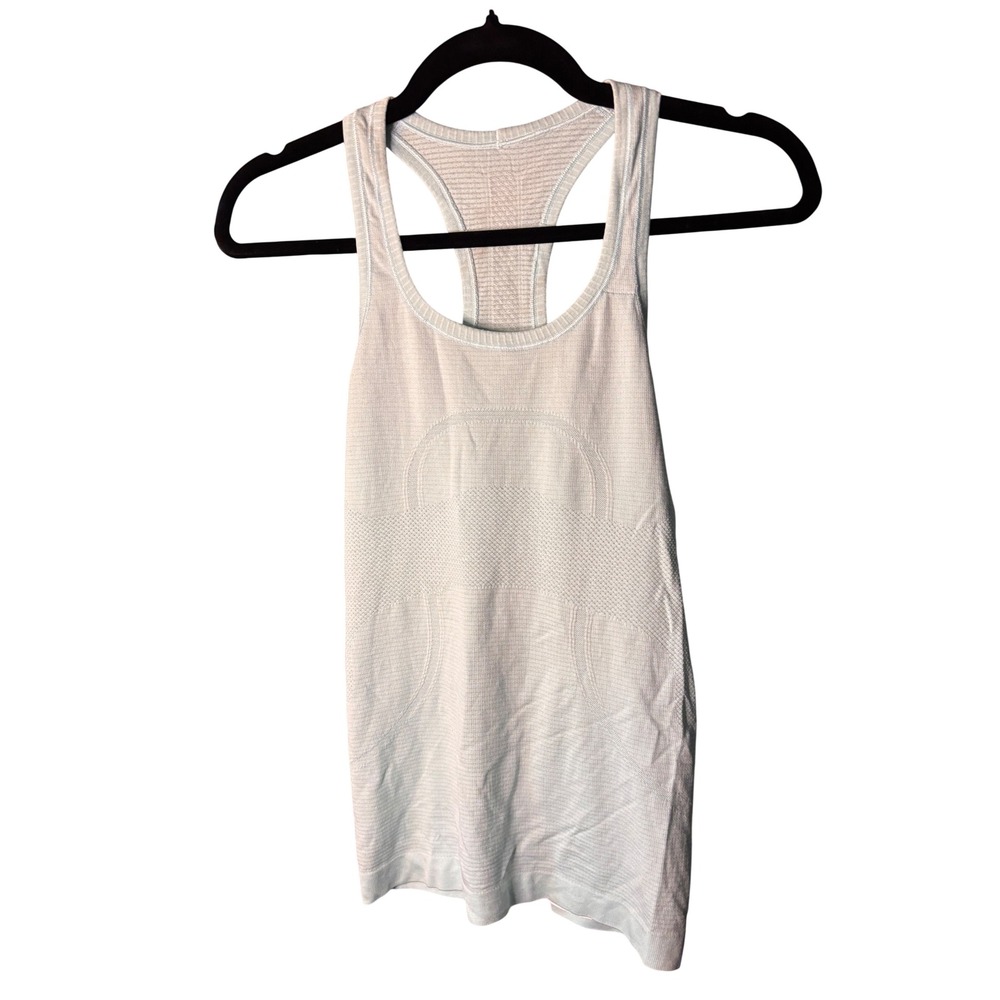 Lululemon Women's Sherbert green/blue Racerback swiftly Tank- Size 4